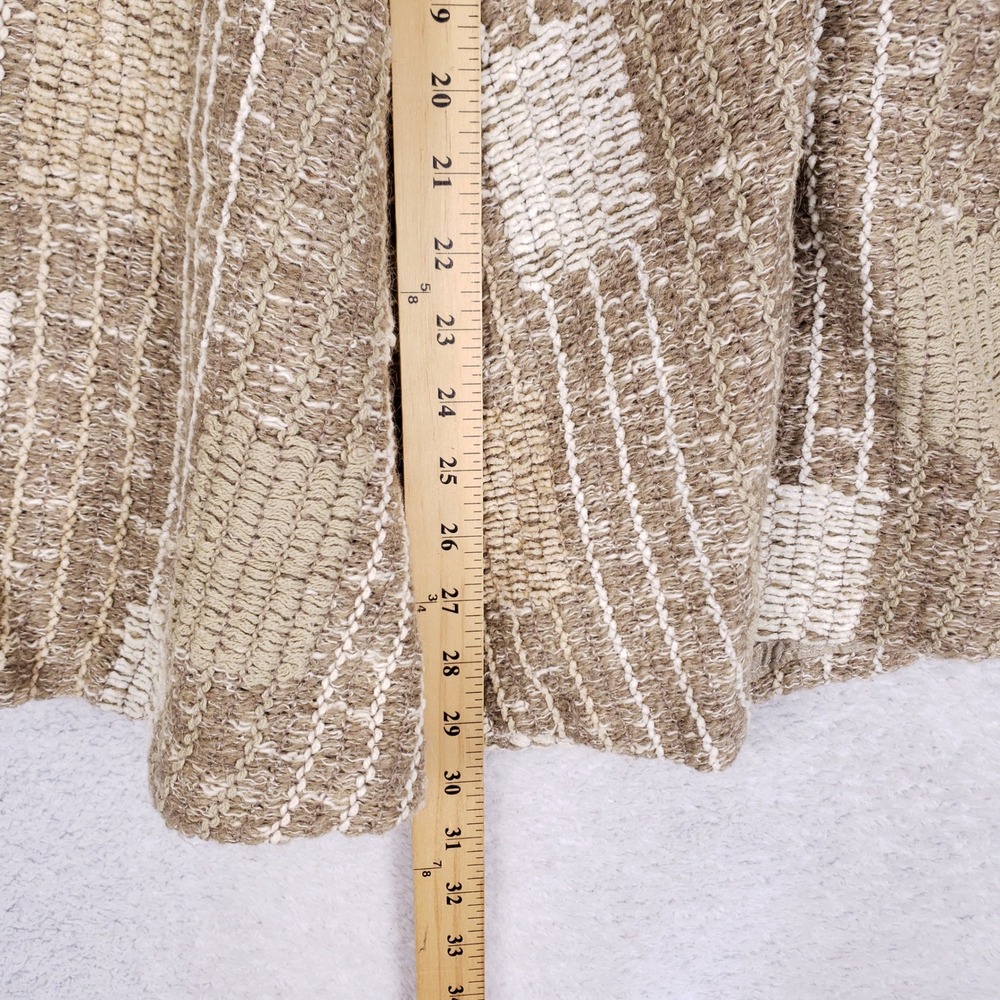 Vintage 70s Handmade Midi Skirt Womens XS S Beige Geometric Boho A Line - Picture 4 of 7